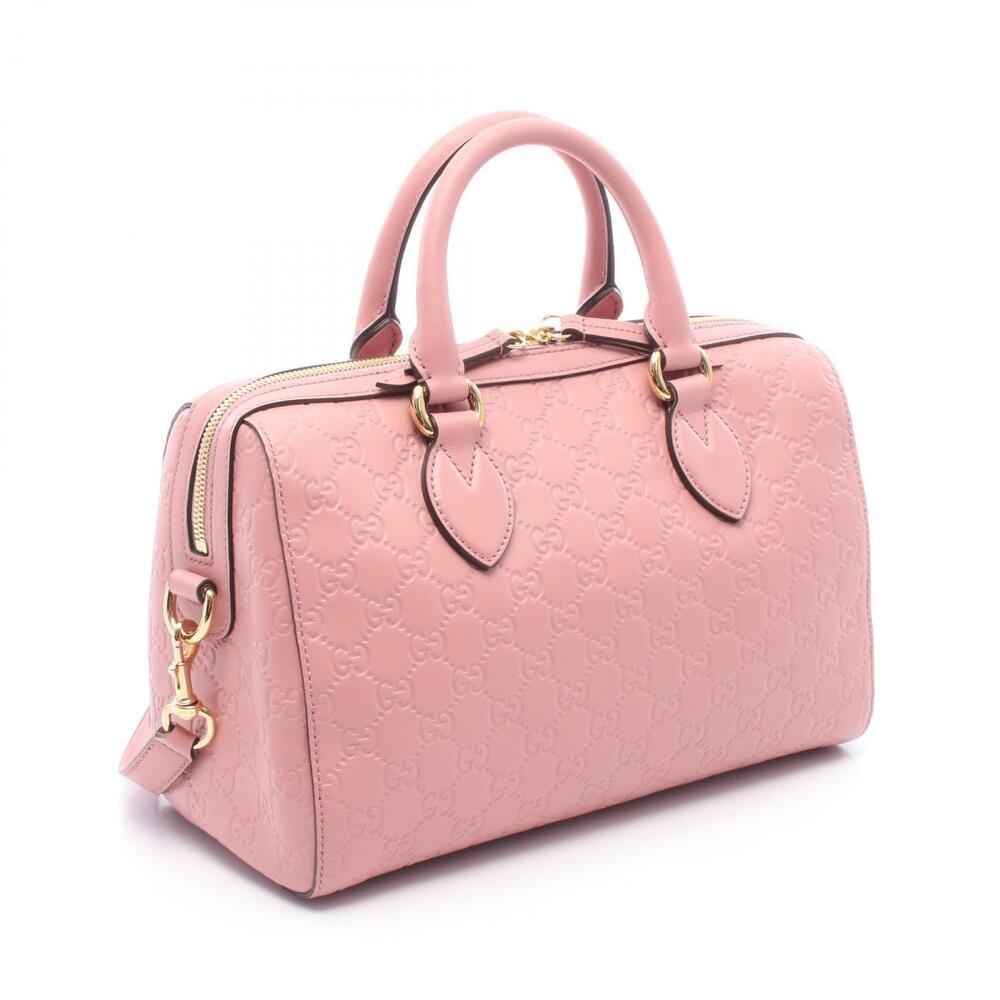 Gucci Tote ssima Bag Pink Leather Pink